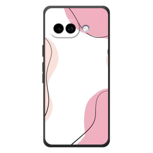Чехол цветочный дизайн для Google Pixel 10a – Розовый фон