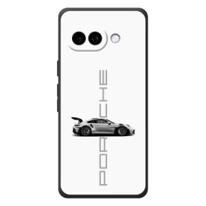 Чехол с авто Порше для Google Pixel 10a – белый Порше