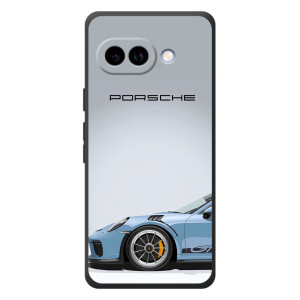 Чехол с авто Порше для Google Pixel 10a – Голубой Порше