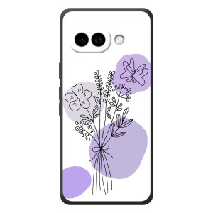 Силиконовый чехол с принтом в цветах на Google Pixel 10a