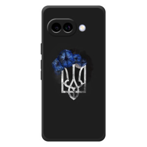 Чехол с украинским гербом на Google Pixel 10a – Герб с цветком