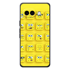 Силиконовый чехол Спанч Боб на Гугл Пиксель 10а (Спанч-БОБ)