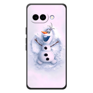 Чехол с зимним принтом для Гугл Пиксель 10а (Снеговик Олов)