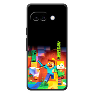 Чехлы для Google Pixel 10a (Персонажи Майн Крафт) (Герой Майнкрафт)