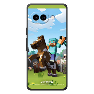 Чехлы для Google Pixel 10a (Персонажи Майн Крафт) (На коне)