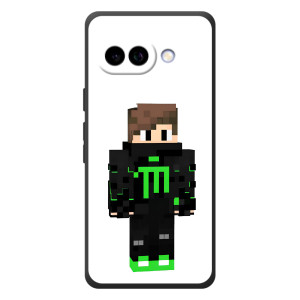 Чехлы для Google Pixel 10a (Персонажи Майн Крафт) (Зеленый мальчик)