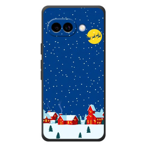 Силиконовый бампер на рождество для Google Pixel 10a – Город в снегу