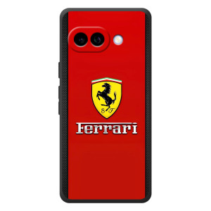 Силиконовый бампер с картинкой машины на Google Pixel 10a – Ferrari Logo
