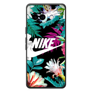 Силіконовый Чохол на Google Pixel 10a з картинкою НАЙК – Квітковий Nike