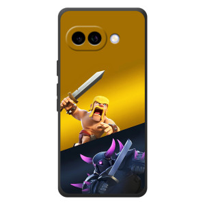 Чохол з героями Клеш Рояль для Google Pixel 10a – Варвар проти Пекка