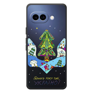 Зимние Чехлы для Гугл Пиксель 10а - прозрачный фон