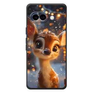 Яркий чехол для Google Pixel 10a с Зимними Оленятами