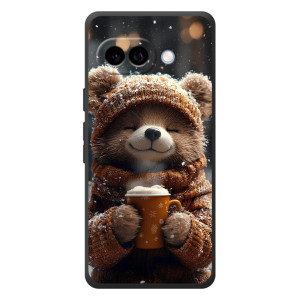 Друкований чохол 'Звірята з кавою' для Google Pixel 10a (Мішка з кавою)