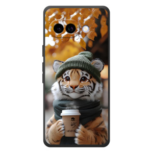 Друкований чохол 'Звірята з кавою' для Google Pixel 10a (Тигр з кавою)