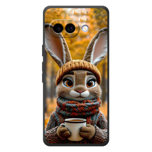 Друкований чохол 'Звірята з кавою' для Google Pixel 10a (Зайчик з кавою)