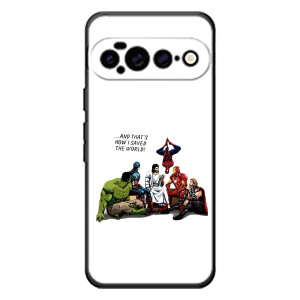 Чехлы для Google Pixel 11 Pro XL (Для Христиан) (Иисус супергерой)