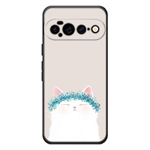 Чехол на тематику: Коты для Google Pixel 11 Pro XL (Белый котик)