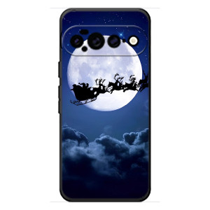 Чехол Санта Клаус для Google Pixel 11 Pro XL (Санта - луна)