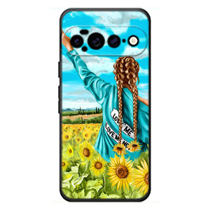 Чехол Стильные девушки на Google Pixel 11 Pro XL (Девушка на поле)