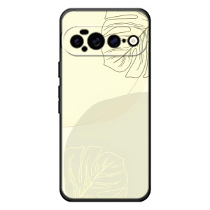 Чехол цветочный дизайн для Google Pixel 11 Pro XL (Зелёный фон)