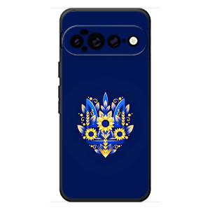 Чехол с украинским гербом на Google Pixel 11 Pro XL – Цветочный герб