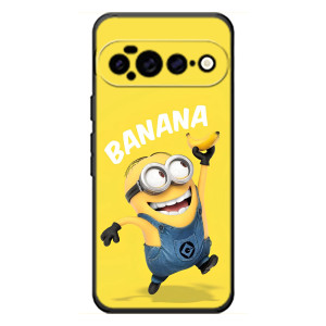 Мультяшный принт на Чехол для Гугл Пиксель 11 Про ХЛ (Banana)