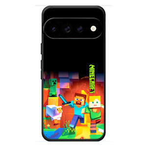 Чехлы для Google Pixel 11 Pro XL (Персонажи Майн Крафт) (Герой Майнкрафт)