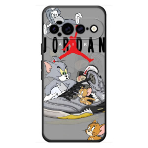 Силиконовый Чехол Nike Air Jordan на Гугл Пиксель 11 Про ХЛ (Air Jordan)