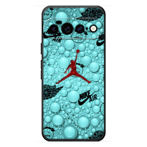 Силиконовый Чехол Nike Air Jordan на Гугл Пиксель 11 Про ХЛ (Джордан Найк)