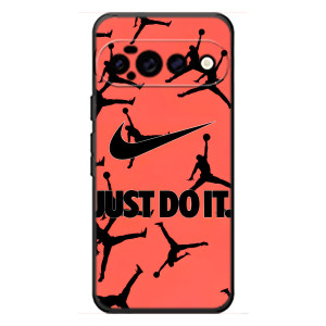 Силиконовый Чехол Nike Air Jordan на Гугл Пиксель 11 Про ХЛ (Just Do It)