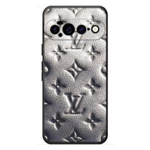 Текстурный Чехол Louis Vuitton для Гугл Пиксель 11 Про ХЛ (Бежевый ЛВ)
