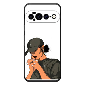 Силиконовый Чехол на Google Pixel 11 Pro XL с картинкой Стильных Девушек (В зеленом)