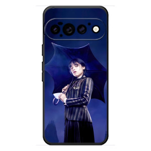 Чохол з картинкою Венсдей на Google Pixel 11 Pro – Венсдей з парасолькою