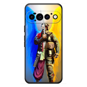 Чохол з картинкою (Патріотичний КОЗАК) на Google Pixel 11 Pro – КОЗАК  з крилами
