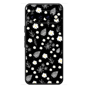 Чохли з тематикою "КВІТИ" на Google Pixel 11 Pro (цвітіння на чорному)