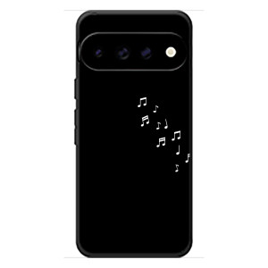 Чехол с картинками на черном фоне для Google Pixel 11 – Ноты