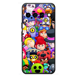 Силиконовый Чехол на Google Pixel 11 с картинкой Brawl Stars – Персонажи