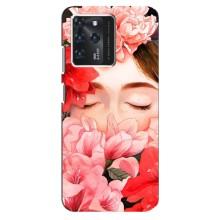 Чехлы (ART) Цветы на Google Pixel 2 XL (VPrint) (Глаза в цветах)