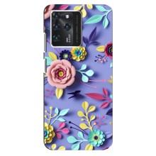 Чехлы с Цветами для Google Pixel 2 XL (VPrint) (Цветочный дизайн)