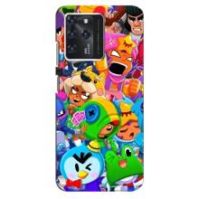 Чехлы Brawl Stars для Google Pixel 2 XL (AlphaPrint) – Герої Бравл Старс