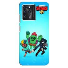 Чехлы Brawl Stars для Google Pixel 2 XL (AlphaPrint) – Тріо героїв