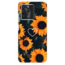 Чохли з картинкою Соняшників для Гугл Піксель 2ХЛ – Сердчеко в соняшниках