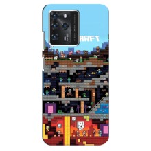 Чохол Майнкрафт на Google Pixel 2 XL (AlphaPrint) Minecraft (фон Minecraft)
