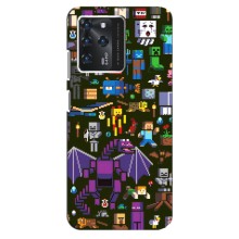 Чохол Майнкрафт на Google Pixel 2 XL (AlphaPrint) Minecraft (Колаж Майнкрафт)