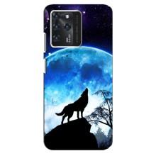 Чохол з Вовком на Google Pixel 2 XL – Виє на місяць