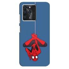 Чехол Супергерой Человека Паука на Google Pixel 2 XL – На паутине
