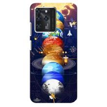 Чехол (ТПУ) с планетами на Google Pixel 2 XL – Арт планети