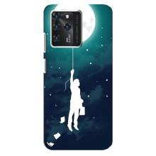 Чехол (ТПУ) с планетами на Google Pixel 2 XL – To The moon