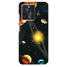 Чехол (ТПУ) с планетами на Google Pixel 2 XL – Вид с космоса