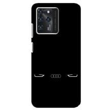 Силиконовый бампер с картинкой машины на Google Pixel 2 XL (Силует Audi)